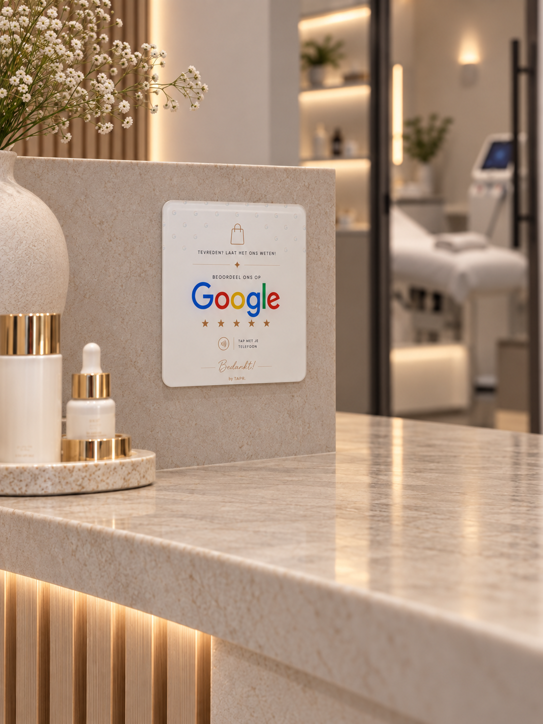 Google Review Card, detailfoto